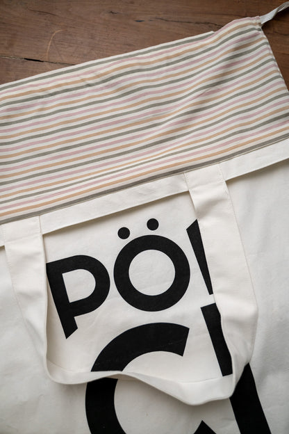 SHOPPER - PÖI CI PENSO in cotone bianco
