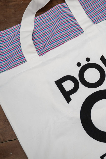 SHOPPER - PÖI CI PENSO in cotone bianco