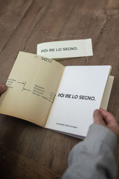 QUADERNO - PÖI ME LO SEGNO (collezione carta da parati)