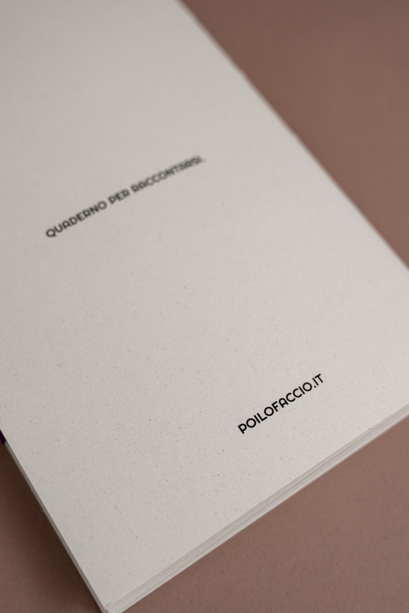 QUADERNO - PÖI TI RACCONTO /01 con una storia di Costanza Masi