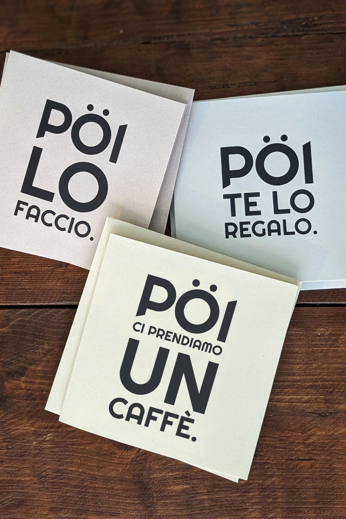 BIGLIETTINI CON BUSTA - PÖI