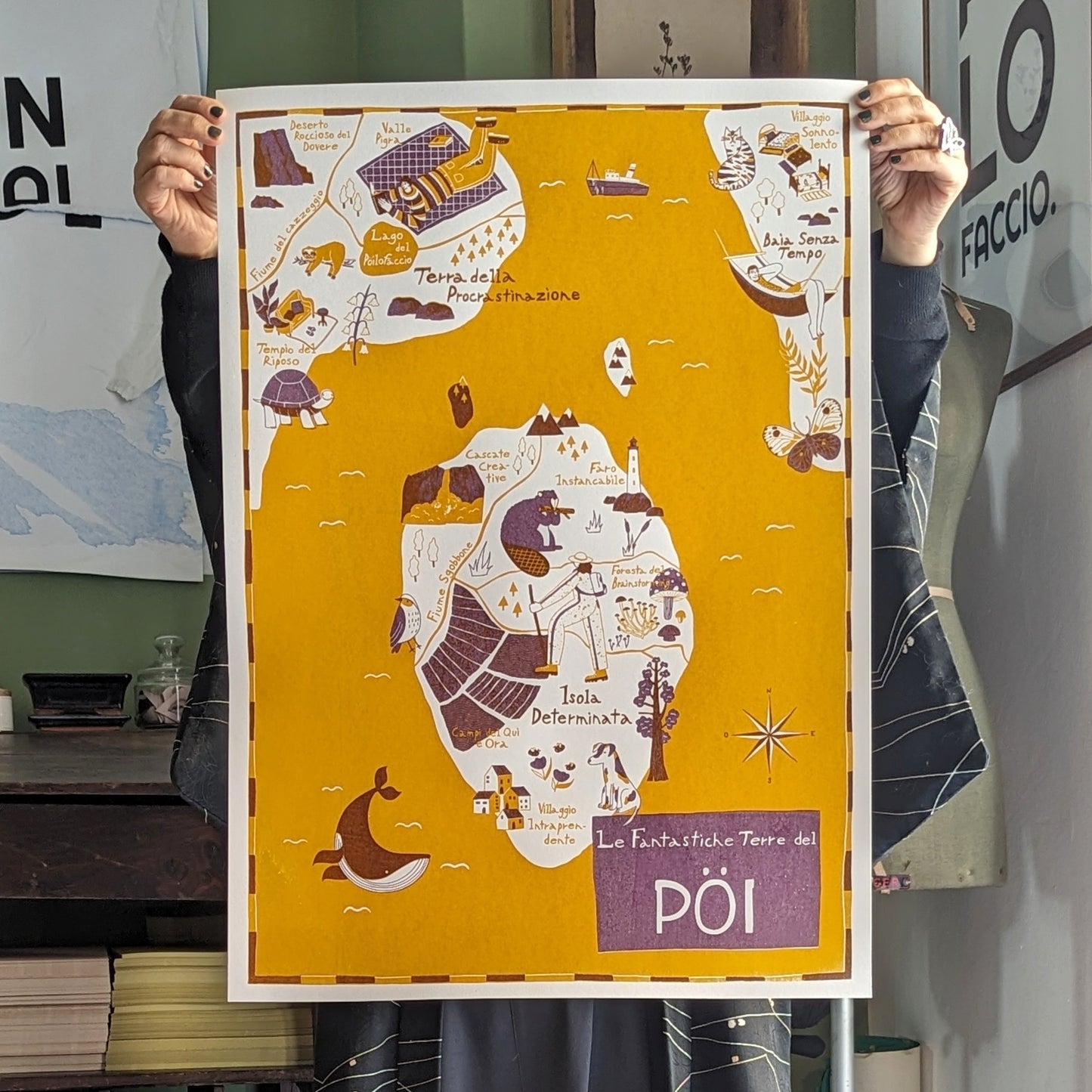 POSTER - LE FANTASTICHE TERRE DEL PÖI