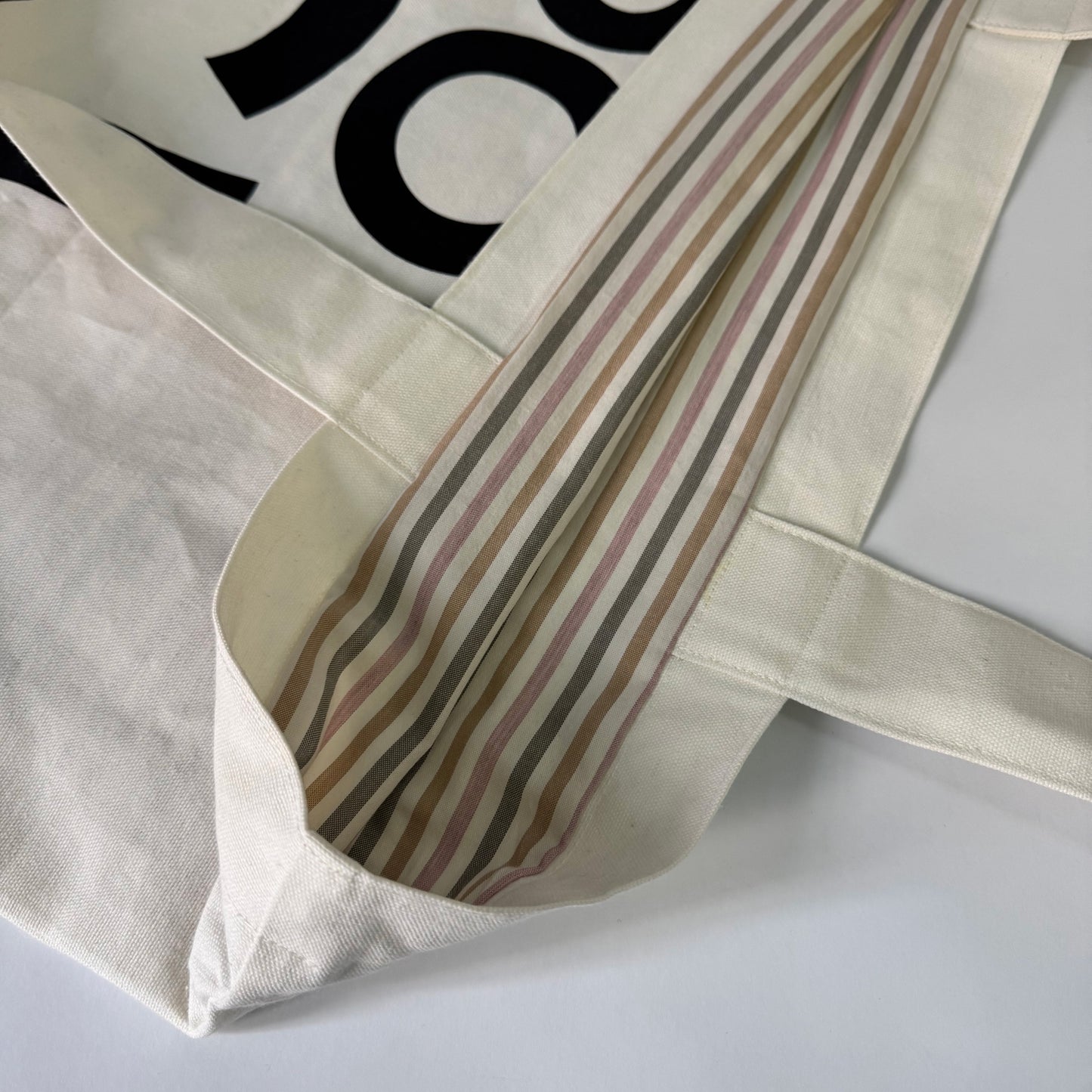 SHOPPER - PÖI CI PENSO in cotone bianco