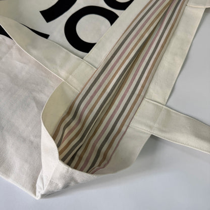 SHOPPER - PÖI CI PENSO in cotone bianco