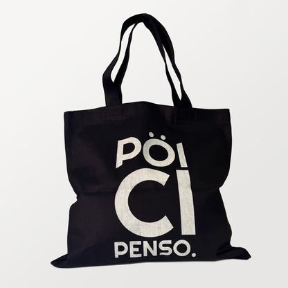 SHOPPER - PÖI CI PENSO in denim blu scuro